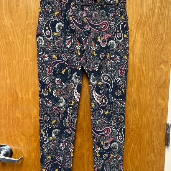 Jules & Leopold Paisley Ankle Pants - Multicolor - Picture 2 of 3
